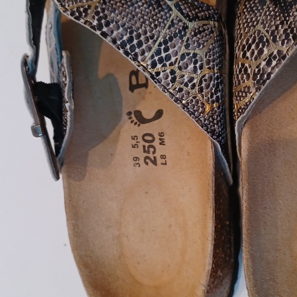 BIRKENSTOCK SNAKE PRINT SANDALS - Picture 7 of 8
